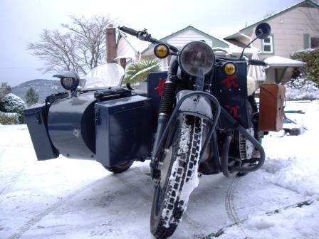 CJ750 sidecar photo canada SV winter chang jiang750 Britich Columbia