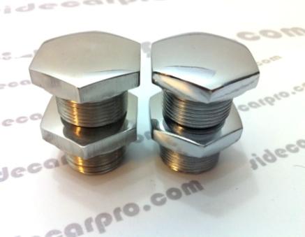 CJ750 FRONT FORK NUTS m72 k750 comparison chrome stainless steel