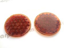 cj750 m1 6v nos reflector glass lens pair