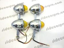 chrome indicator light glass lens suit cj750 and others four