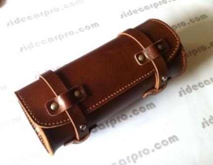 leather handlebar satchel ural cj r71 r75 m72 sidecar CJ750 parts
