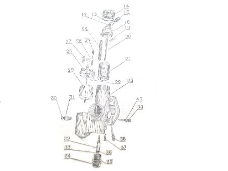 pz28 line drawing carburetor carb carbie carburettor