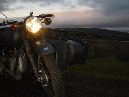 cj750 photos ohv sidecar night scotland